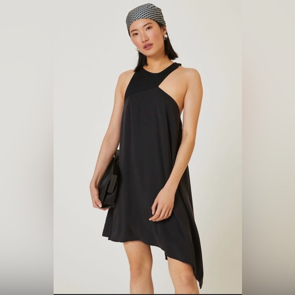 New Anthropologie Cutout-Halter Mini Dress Size 10 MSRP: $160